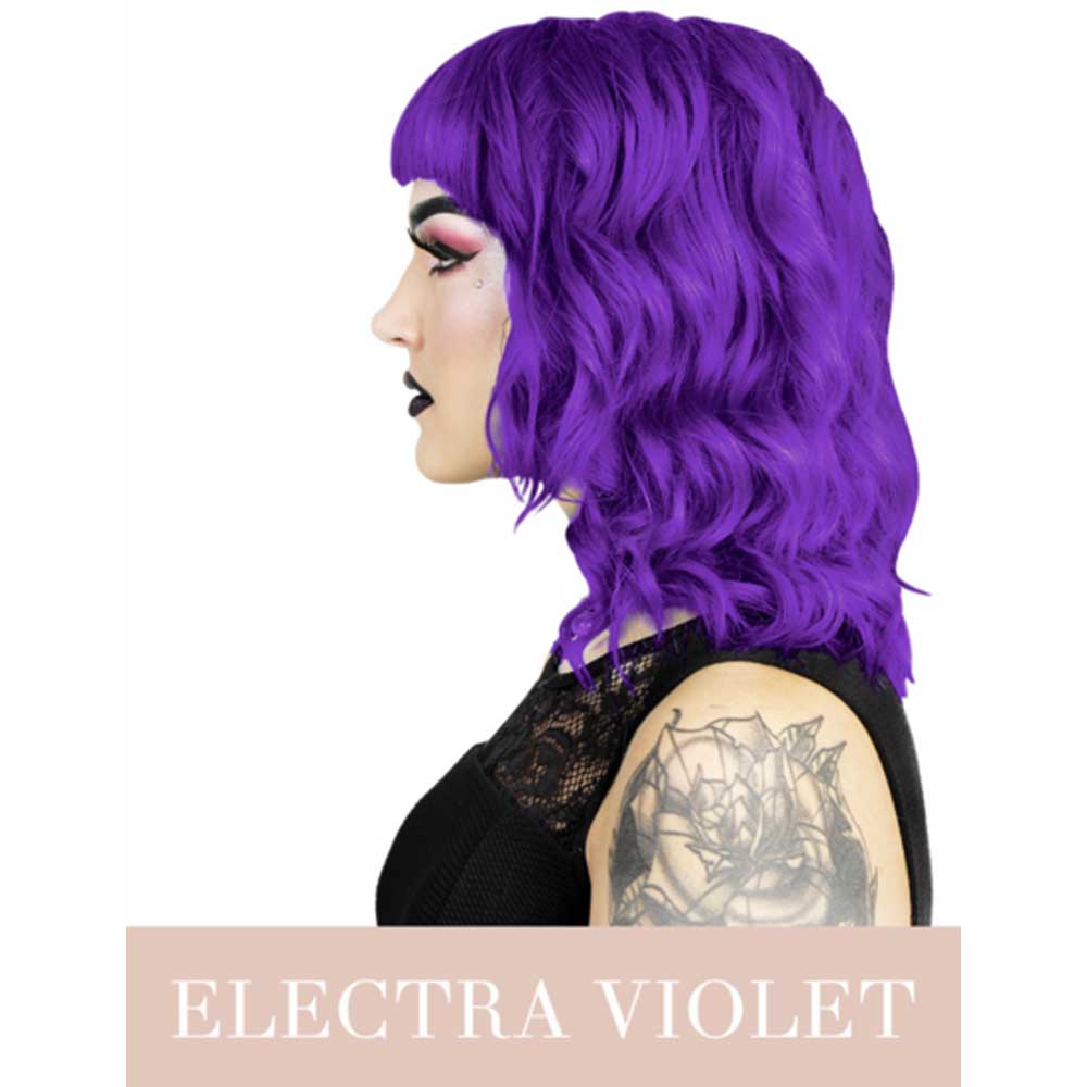 Hermans Amazing Haircolor - Electra Violet Haarfärbemittel Semipermanenter Haarfarbstoff - Lila